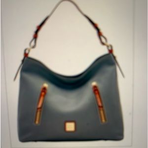 NWT grey Dooney leather hobo